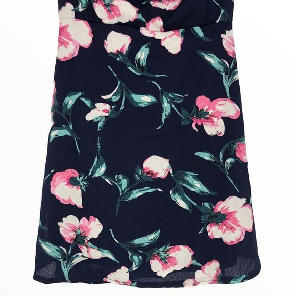 About Us Dulipa Dress in Navy Floral Off Shoulder Mini Dress size Small Revolve - Picture 7 of 15